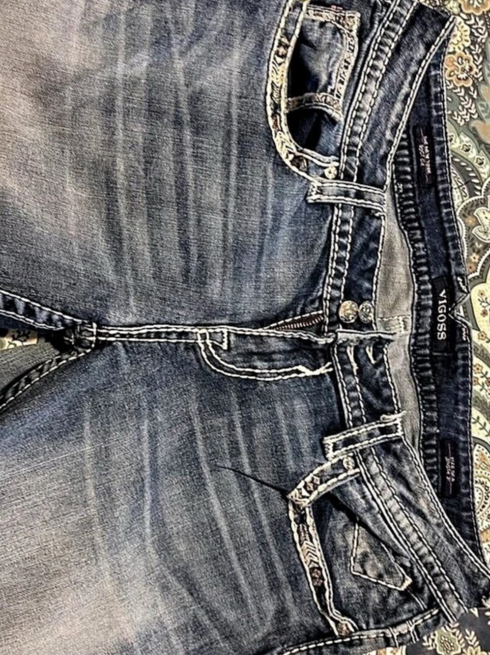 Vigoss Women’s Size 13/14 Boot Cut Jeans Blue